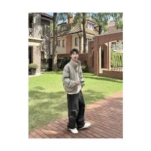 남자패딩점퍼 오리털 차이나카라 패딩 쇼트 상의 얇은 재킷 겨울 두툼한 보온 ible4