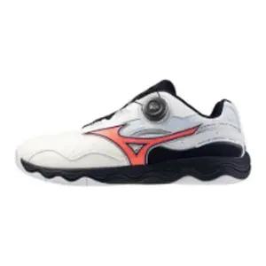 미즈노 웨이브 메달 SP5 화이트X칼립소코랄X블랙 / 보아 다이얼 탁구화