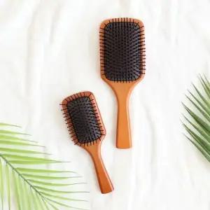 두피마사지빗 헤어관리 모발관리 우드두피브러쉬 대형헤어브러쉬 (WFJ731Z)