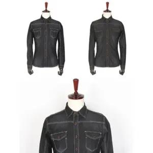 고품질 데님셔츠 무지 신상 스트라이프 남자셔츠 캐쥬얼 (WFJREKM)