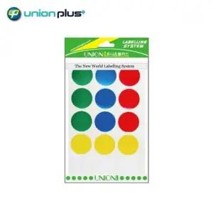 유니온플러스 원형스티커일반 5색 혼합 7종 택1 (WFK4B27)