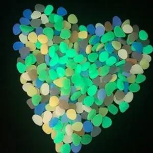 형광 자갈 어항 장식 50P 야광 돌 수조 장식용 (WFK6AWE)