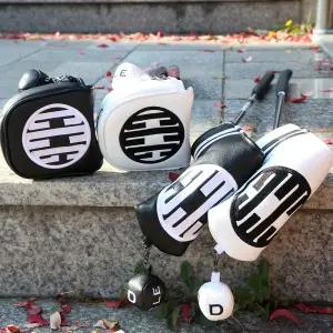 써클 디자인 골프 일자 반달 말렛 퍼터 자석 헤드 커버