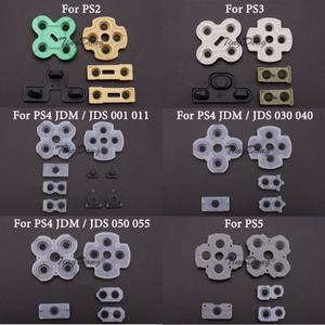 [호환품]PS4 JDS JDM 001 011 030 040 050 PS2 PS3 PS5 컨트롤러 버튼 접촉 고무 용 실리콘 전도성 D 패드