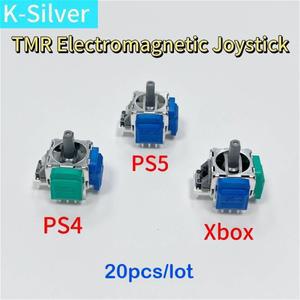 [호환품]소니호환 PS4 / PS5 엑스박스 게임패드용 K-실버 TMR 전자기 IC 조이스틱 20개 마그네틱 썸 스틱 3