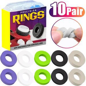 [호환품]PS4 PS5 썸스틱 아날로그 스틱용 실리콘 정밀 링 Xbox One Switch Pro 컨트롤러용 조준 보조 모션