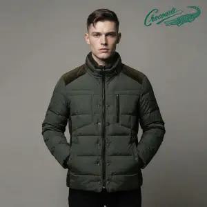 [TAG가 490 000] 크로커다일 남성 배색 덕다운 패딩 점퍼