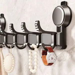 수건벽고리 방수소재 강한흡착 현관마스크걸이 주방 8구 (WFJ6I6P)
