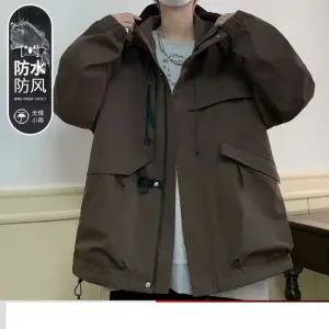 토르 남자 바람막이 점퍼 트렌치코트 야상 사선지퍼 블랙 코트 추동 캐주얼 루즈핏 재킷 OPH4