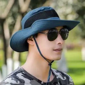 남성 햇빛차단 챙모자 메쉬 야외 쿨 사파리모자 사파