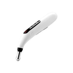 흰색 1 EMS 전자지압펜 액정 휴대용 마 충전기 기 9단 사혈기 자기장