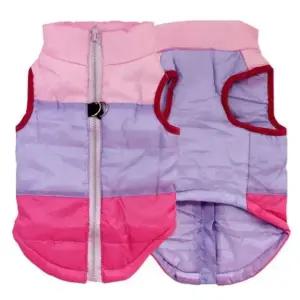 강아지 겨울 패딩 의류 핑크 애완견 옷 따뜻한 애견복 의상 (WFK6NXV)