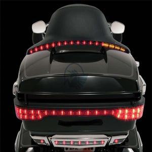 할리 투어링 킹 스트리트 울트라 글라이드 09-24 방수 ABS 팩 탑 박스 케이스 트렁크 LED 포함