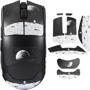 바이퍼 V3 프로 마우스 그립 테이프 스티커 - 미끄럼방지 피부 프리컷 땀방지 게임 악세사리(지구 패턴)