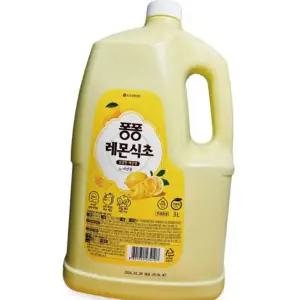 리필용 자연퐁 대용량 주방세제 리필 용기 레몬식초 3.04L
