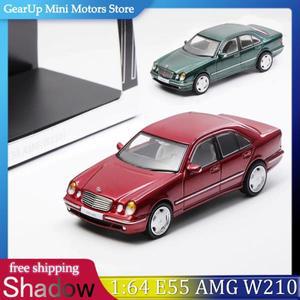 섀도우 1:64 벤츠 E55 AMG W210 다이캐스트 합금 모형 자동차 완제품 정적 수집용 장난감 클래식 디스플레