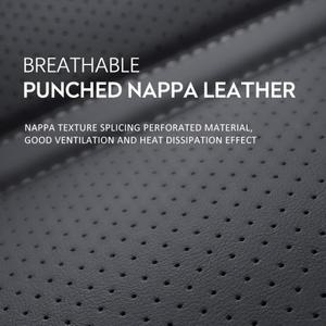 천공 NAPPA 가죽 카시트 커버 풀 세트  보호대 범용 통기성 쿠션  자동차 인테리어