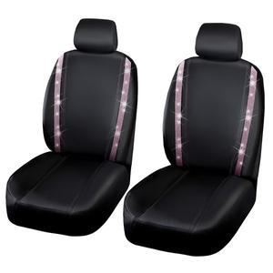 핑크 라인 석 블링 자동차 시트 커버 범용 보호대 인테리어 액세서리