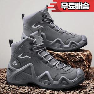 남성용 아웃도어 등산화 2025  가을 방수 미끄럼  높은 하이탑 전술 부츠 사막 작업화