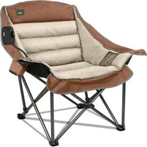 노스로드 오버사이즈 XL 패딩 캠핑 의자 대형 접이식 잔디 컵 홀더 야외 하이킹용 캐리백 피크닉 헤비 듀티