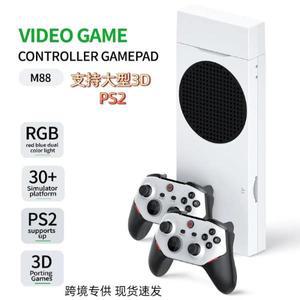 M88 홈 게임 콘솔: 대형 3D 및 PS2 타이틀 지원 무선 듀얼 컨트롤러 TV 시스템 가족용