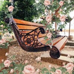 방부목 흔들의자 펜션 나무 그네 해먹 원목 주택