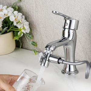 유니버설 수도꼭지 전환 밸브 세트 샤워 헤드 탭 어댑터 싱크 스프레이어 익스텐더 스플리터 - 주방 욕실