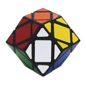 Lanlan 재미있는 아이디어 마름모꼴 정십이면체 검은 스티커 매직 큐브 교육 Cubo Magico 장난감 어린이를