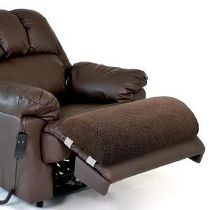 웨시티 리클라이너 발 베개 쿠션 고탄력 셰르파 메모리 폼 볼스터 수면 휴식 다목적 하프 롤 다리 침대 의자 소파 헤드레스트 등받이 허리 지지대(초콜릿)에 적합합니다