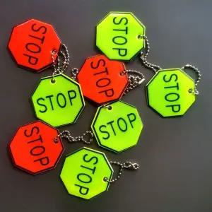 빛반사 안전 키링 형광노랑 3개 WFFPHGH