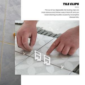 ABRM-400PCS 타일 레벨링 시스템 클립 1.5Mm DIY 레벨러 스페이서 전문 용