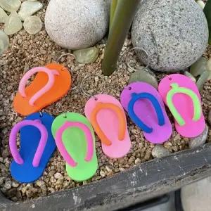 형광 배색 여름 쪼리 키링 열쇠고리 WFGYTHQ