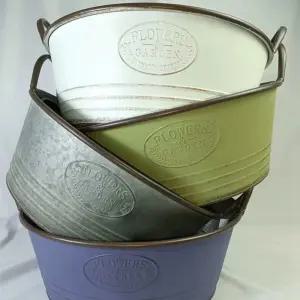 양철화분 철제 빈티지 꾸미기 정원 바구니 가드닝 주철