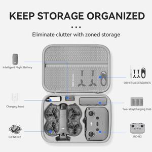 DJI NEO 2 콤보용 휴대용 케이스 드론 액세서리 보관 가방 쉘 여행용 PU 가죽 방수 숄더백