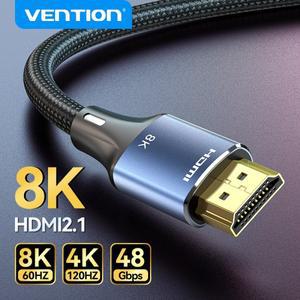 Vention HDMI 호환 2.1 케이블 샤오미호환 Mi Box 플스호환 Dolby Vision 48Gbps 8K 8K/60Hz 4K/120Hz
