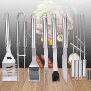 [하프클럽/]바베큐 조리도구 세트 스텐 캠핑 야외 케이스 19종