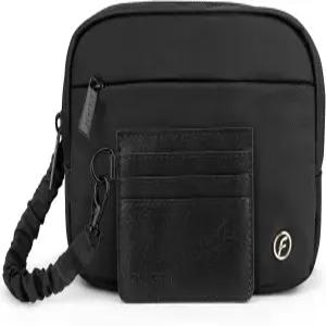 여성용 줌펠트 패니 팩 여행 쇼핑을 위한 분리형 카드 파우치가 있는 크로스바디 백 방수 벨트 및 조절