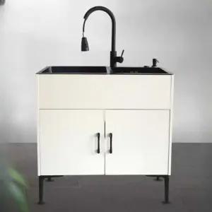 스텐 싱크대 깊은 싱크대 사각 싱크볼 개수대 탕비실 보조주방 발코니 야외싱크대 캠핑장