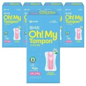 [화이트][화이트] 화이트 오마이 탐폰 체내형생리대 템포 슈퍼 8Px5팩 (42930452)
