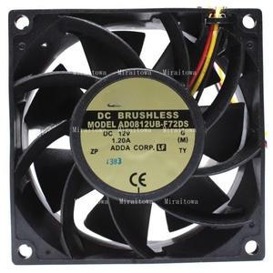 ADDA AD0812UB-F72DS 12V 1.20A 8038 8CM  공기  컴퓨터 케이스 팬호환  새 원본