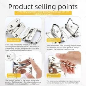 철스테인리스 스틸 소재 스프링 핸들 수하물 접이식 공구 상자 이동식 링 산업 장비 서랍 수납장