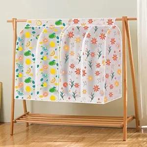 지퍼 의류 레일 커버 2개의 가방 방진 옷장 걸이 원피스 슈트 보호 PEVA 세탁가능 B-30x60x120cm (B