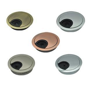 컴퓨터 케이블 커버 호환  5pcs 데스크 아연 합금 구멍 상자 라운드 스레딩  천공 50.53.60mm