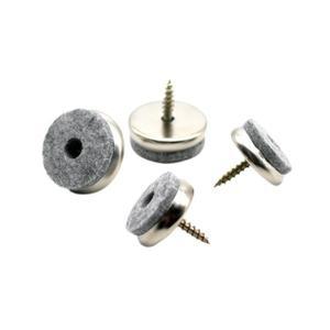 32Pcs 18/20/22/24/28mm 펠트 가구 다리 패드 나사 홈 소파 의자 발 미끄럼 방지 바닥 보호 악세사리