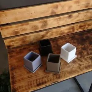 모던 도기 사각 화분 C0111 8x8x8cm (WFKADMF)