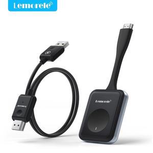 Lemorele 50m HDMI 무선 비디오 송신기 수신기 키트 PC TV 카메라 모니터 프로젝터 사무실 회의호환  1080P