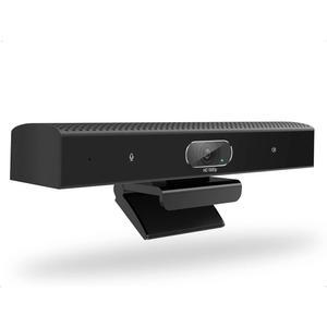[미국배송] 회의실 카메라 마이크와 스피커가 장착된 3-IN-1 1080P 풀 HD 웹캠 USB 플러그 앤 플레이 데스크톱 노트북 MAC PC용 광각 비디오 컨퍼런스 카메라(블랙)