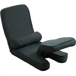 접이식 좌식의자 등받이 받침 쇼파 노트북 회색 독서 거실