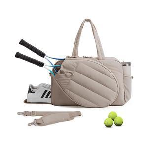 BAGSMART 여성용 테니스 짐백 더플 가방, 라켓 2자루 수납 신발칸 포켓 노트북 겸용 위켄더