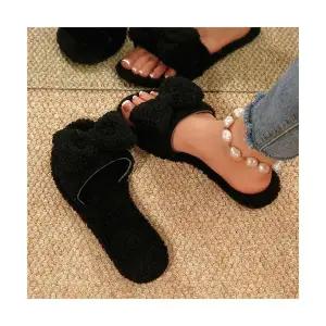 솔저스2 여성 따뜻털 슬리퍼 가을 겨울 면 빅사이즈 OPH4